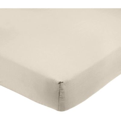 Drap-Housse 140x200 Cm Microfibre Brossée Noir - Komfortec Antidérapant Et Respirant