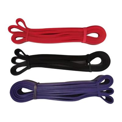 Lot De 2 Bandes De Résistance TPE – Rouge 15-35 Lb Et Noir 25-65 Lb – Idéal Pour Musculation, Yoga, Rééducation