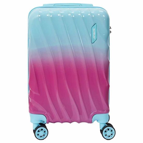 Valise Rigide 8 Roues Motif Union Jack - Coque ABS, Cadenas à Combinaison, 3 Tailles (cabine, M, L)