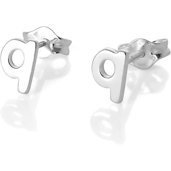 Charm Lettre Alphabet Argent 925/1000 Avec Fermoir Mousqueton - Pendentif Initiale Bijou
