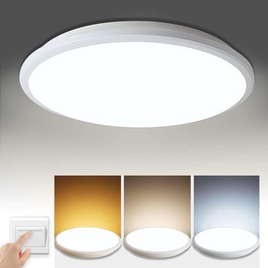 Spot LED Encastrable Ultra-Mince - Puissance 3W à 24W - Lumière Blanche/Chaude/Neutre - Pour Plafond, Salon, Salle De Bain - 10
