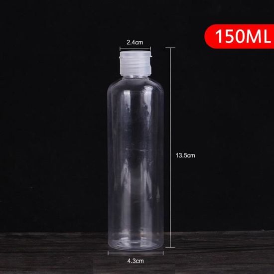 Mini bouteille transparente vide en plastique, sous bouteille de 5ml 10ml  20ml 30ml 50ml 60ml 80ml 100ml 120ml TF66799013 - Cdiscount Au quotidien