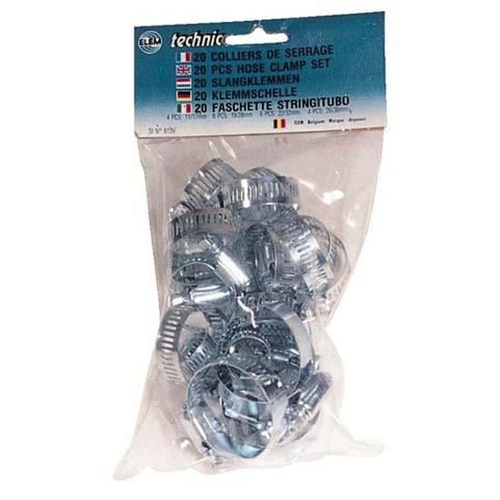 DECARETA 100 PCS Collier de Serrage en Acier Inoxydable 20 cm 30 cm Attache de C/âble M/étallique Serre C/âble Attache C/âble Autobloquant Attaches /à Glissi/ère /à C/âble pour Fils C/âbles Tuyaux