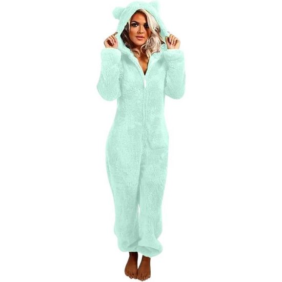Combinaison Pyjama Fille Avec Capuche Oreilles De Chat