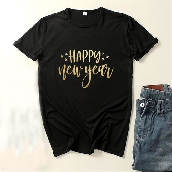 Chemisier Femme Sport Plus Size - Manche Longue - Imprimé Noël - Col Rond Ample - T-Shirt Confortable