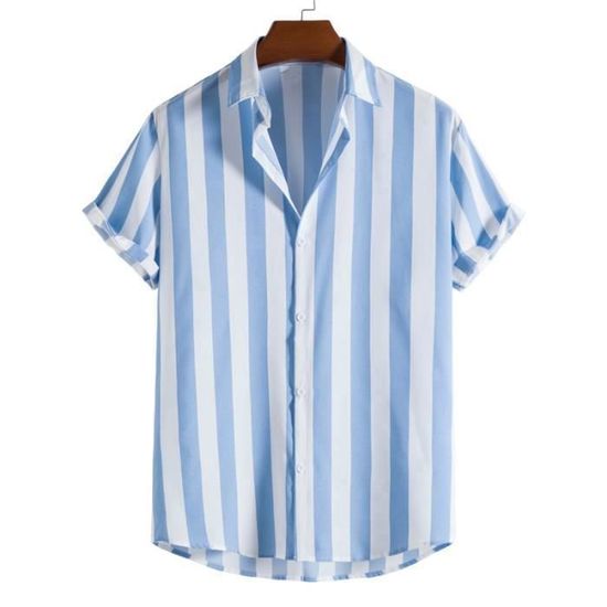 Chemise Bonobos Homme – Slim Fit – Bleu – Motif Poissons Océan – Taille M