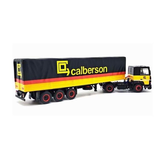 Camion Eligor 1/43 Renault Magnum 3 Semi-fourgon GEODIS Calberson - Jaune, Métal