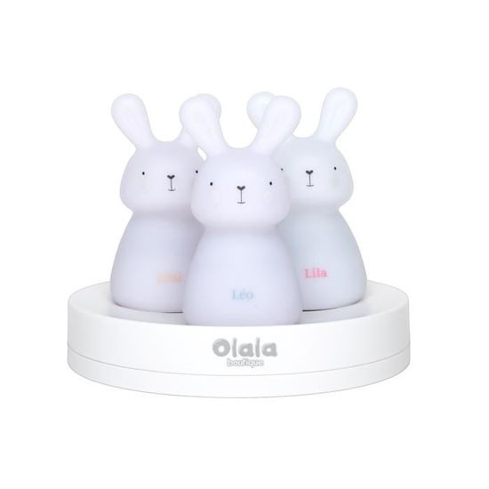 Veilleuse enfant rechargeable par 3 Olala®, chemin lumineux – Veilleuse lapin pour l'endormissement