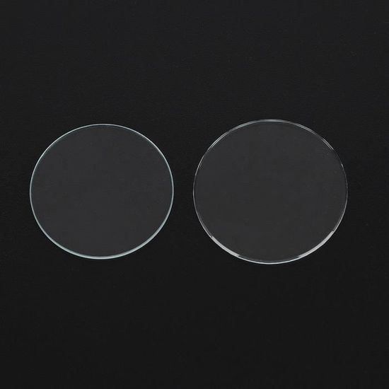 Verre de Montre Cristal Transparent Lentille 32mm Diamètre 2.5mm Épais