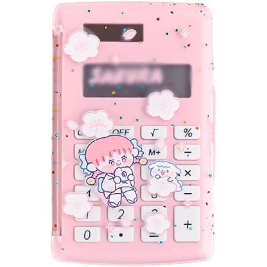 Mini Calculatrice De Poche à 8 Chiffres, Double Alimentation Solaire