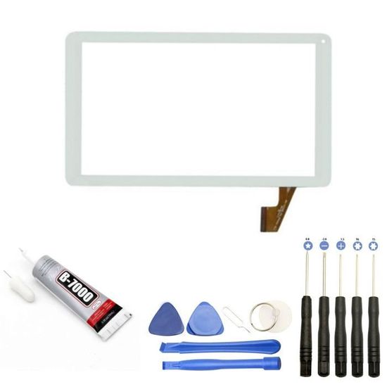 Vitre écran LCD Pour Téléphone Thomson Teo10R - Noir - Avec Outils Et Colle - Neuf - Marque Visiodirect
