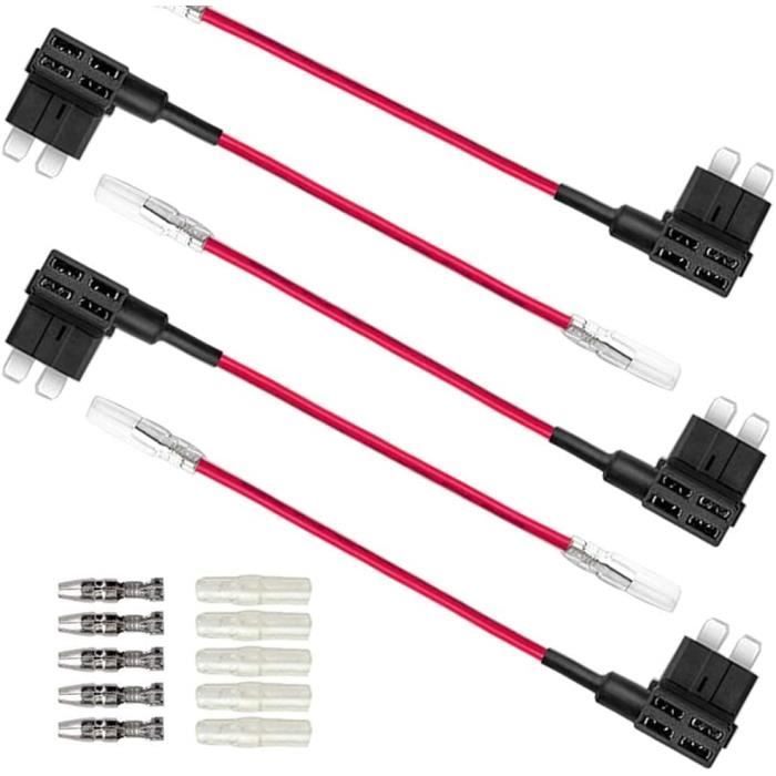 Lot De 3 Porte-Fusibles ATO GUUZI 12 AWG - Pour Voiture Et Camping-Car