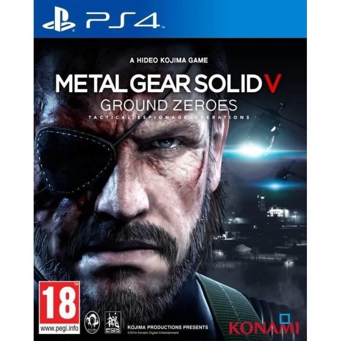 Metal Gear Solid V: Ground Zeroes Jeu PS4