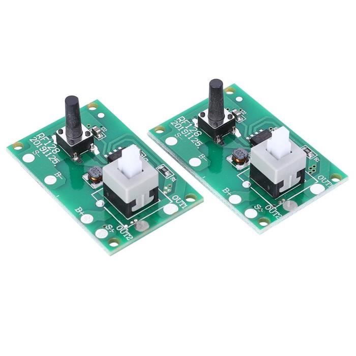 Circuit imprimé de module de contrôleur de chaîne de lampe solaire 2pcs avec 8 types de lumière et interrupteur 1.2V-SPR
