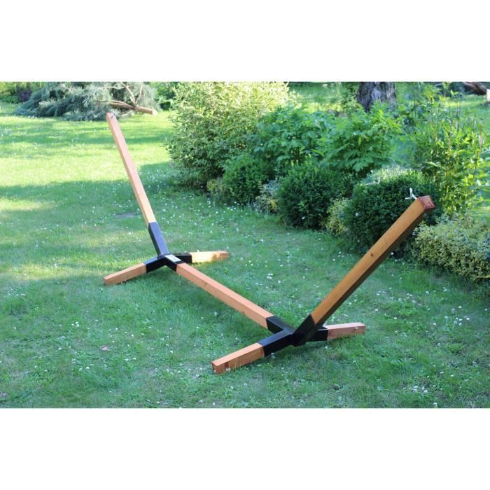 Megaastore Support pour hamac en bois de hêtre jusqu'à 150 kg - Largeur : 320 cm