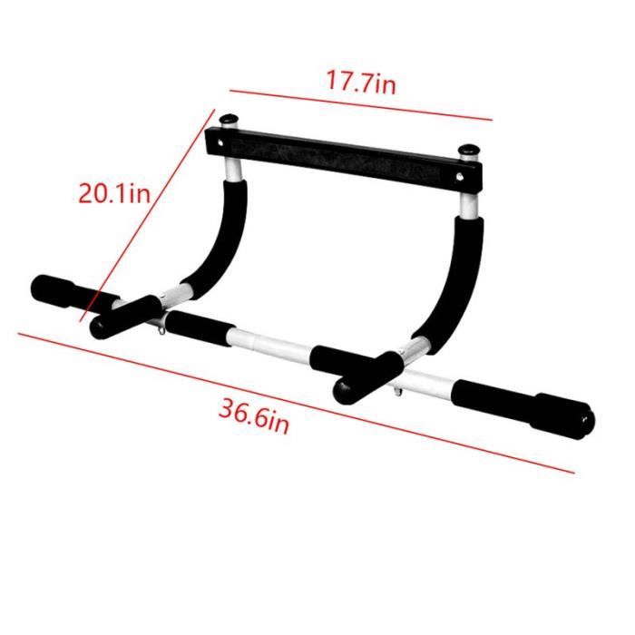 barre pour traction -Portable Pull-up Bar pour le Haut Du Corps Formation Porte Barre D'entraîn...- Modèle: Argent - ZOAMFWZDA07553