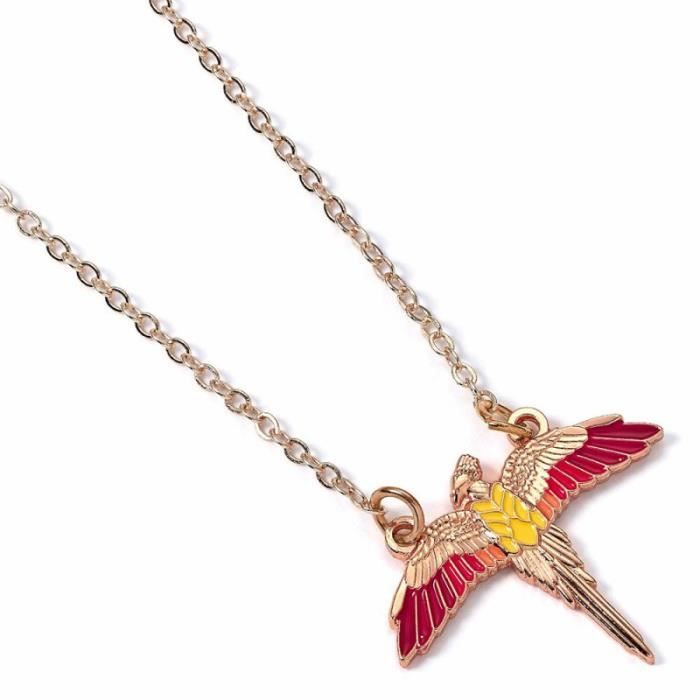 Collier Harry Potter Pendentif Fumseck le Phénix Multicolore Unique