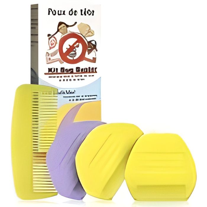 Kit de 5 Peignes anti poux et lentes Bug Buster