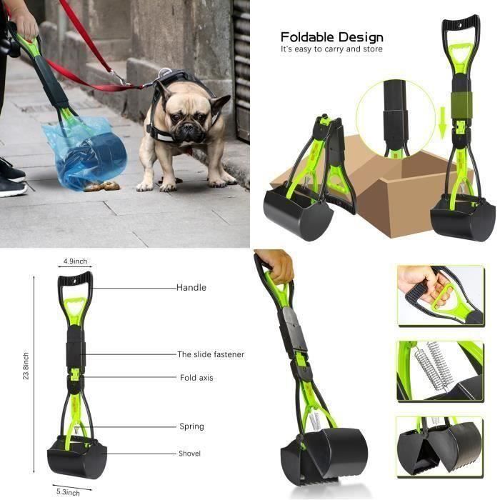 ePeTop Pelle Ramasse Crottes pour Chiens- 60cm - Pliable A71429