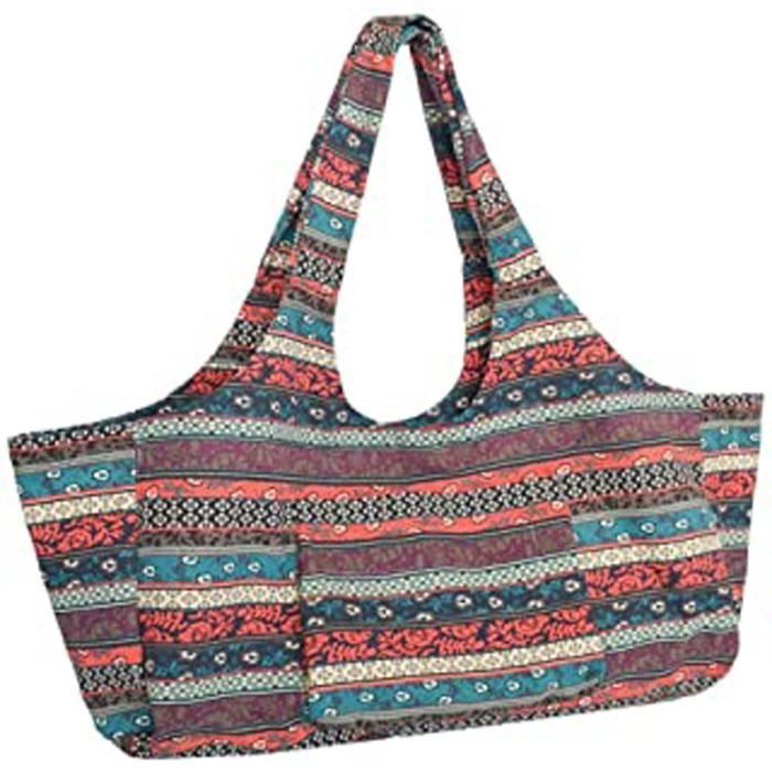 - Grand Sac De Yoga En Toile De Style Ethnique Bohème, Sac Tapis Yoga, Sacs De Sport, Sac A Main De Sport Pour Homme Et Femme, Sup