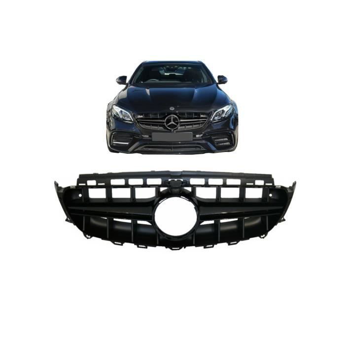 Calandre pour Mercedes Classe E W213 S213 C238 A238 2016-2019 Noir AMG E63 Look