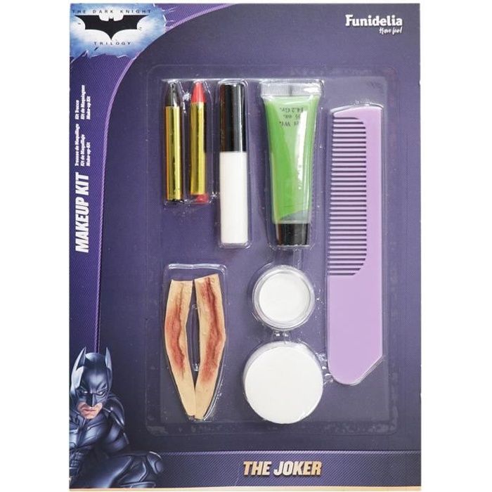 Kit Maquillage du Joker pour enfant et adulte ▶ Super héros, DC Comics, Méchants, accessoire pour déguisement