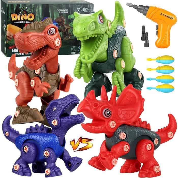 VEHICULE A CONSTRUIRE ENGIN TERRESTRE A CONSTRUIREFivejoy Démontage Jouet Dinosaure De Jeux avec Jeu Perceuse Él73
