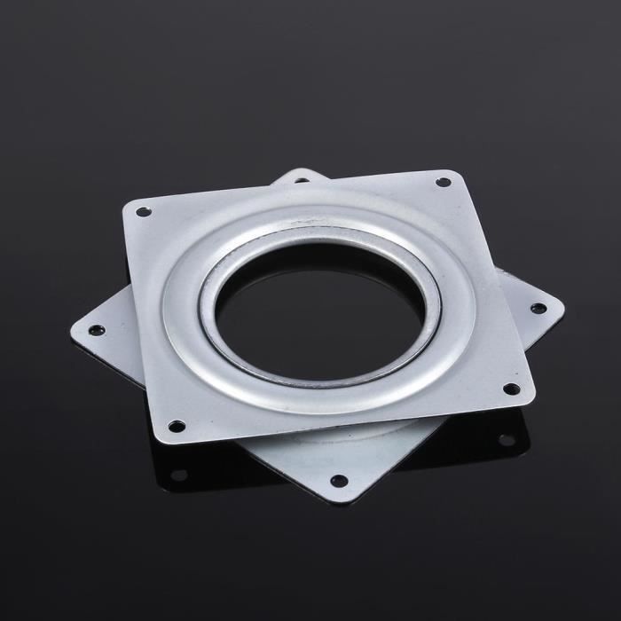 4in Plateau carré tournant Plat rotatif - Acier galvanisé - 95 * 95mm HB014