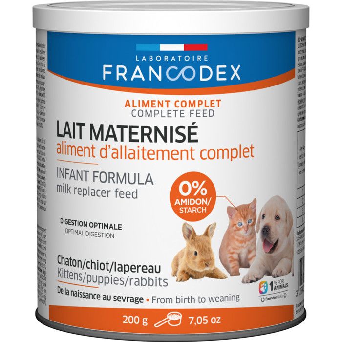 Lait maternisé 200g Pour Chatons-Francodex 10,000000