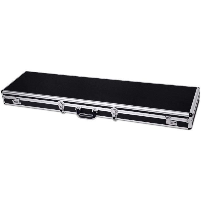 Mallette pour Fusil,Etui pour Arme Longue en Aluminium,2Serrures à Combinaison,Boîte Etanche de Protection pour Rangement134x35x12CM
