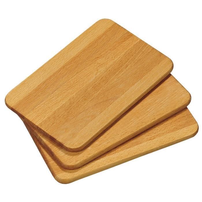 Planches de cuisine en bambou, 3 pièces, KESPER