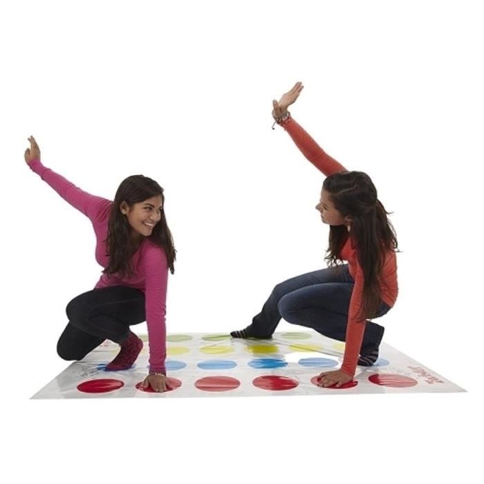 Jeu de torsion Twister-game Moves Tapis de jeu Cadeau Fête de groupe Enfant Adulte
