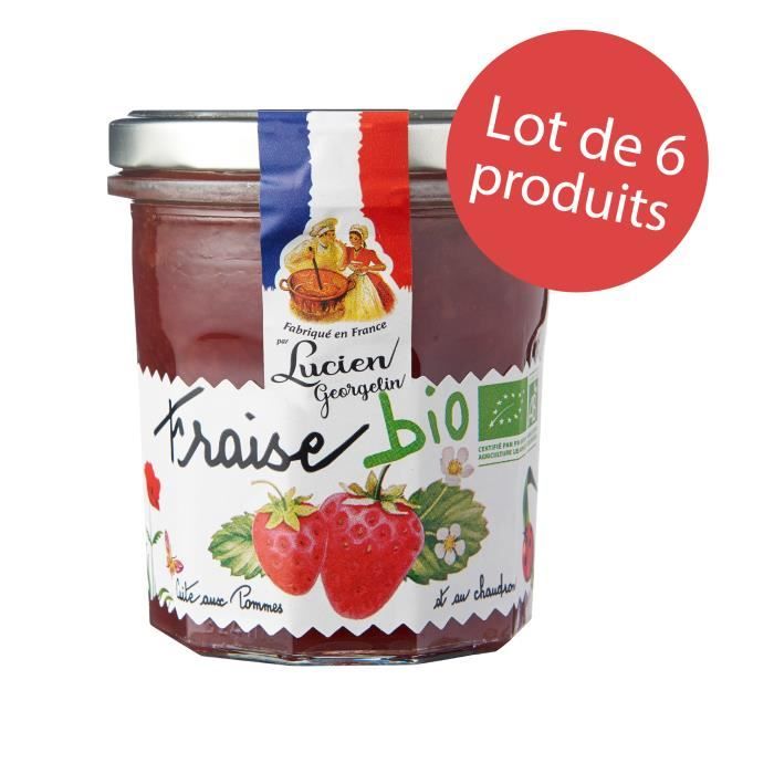 LOT 6 x Préparation de Fraise BIO 320g
