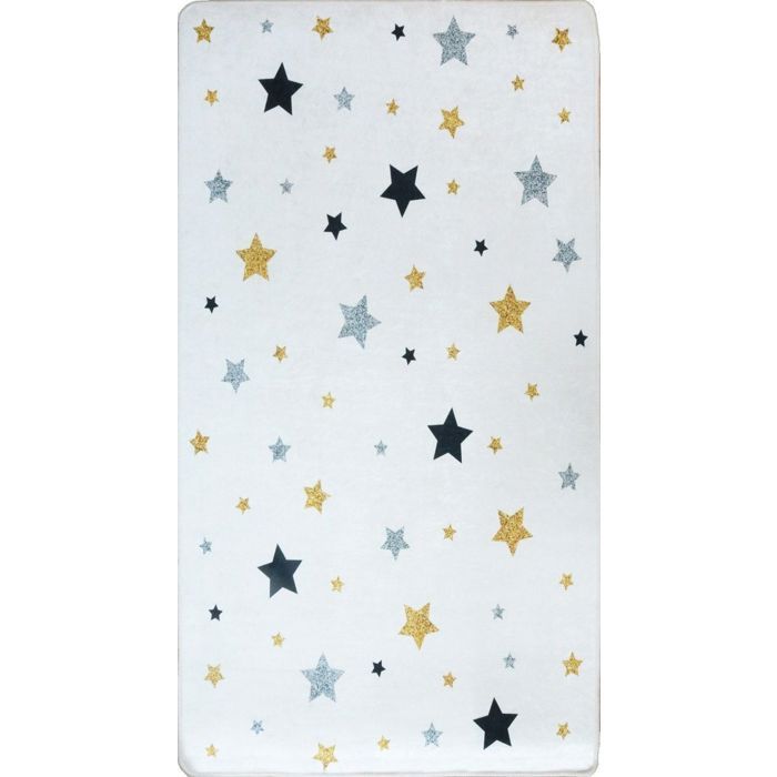 Tapis Enfant Etoile , Tricolore Dimensions - 100X150