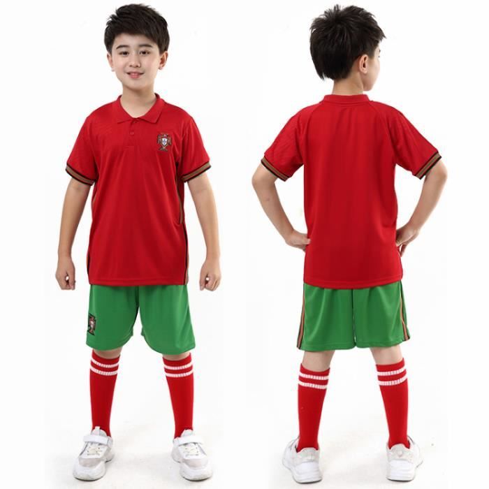 Coupe du monde le Portugal équipe de football Enfants Suit Maillot de Football Tops + Shorts
