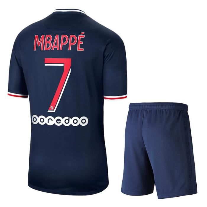 Maillot WhiteXL Paris 20-21 Paris Home Football Maillot n°10 Neymar Mbappe Ensemble personnalisé adulte-enfant