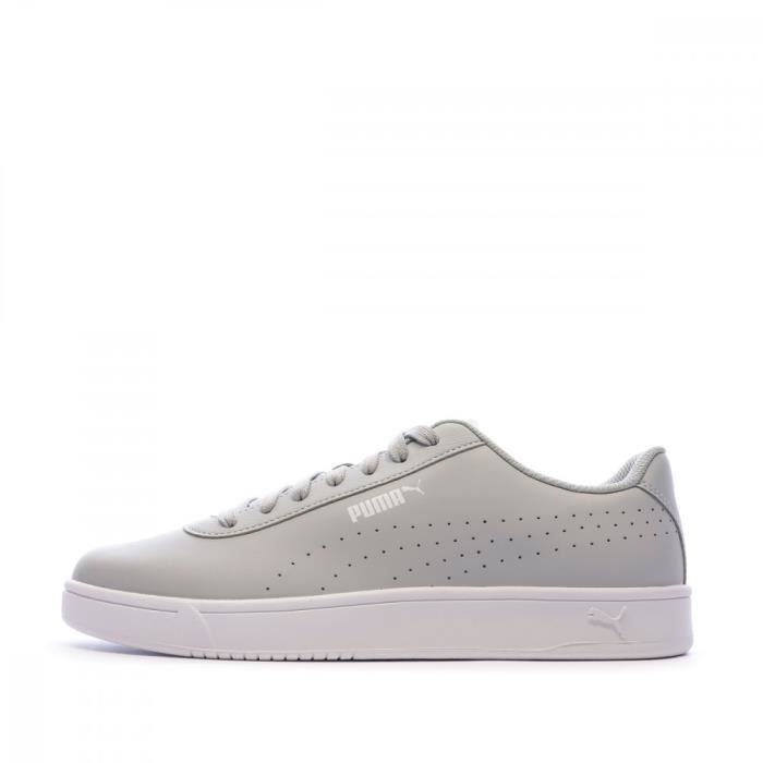 Baskets Grises Mixte Puma Court Pure