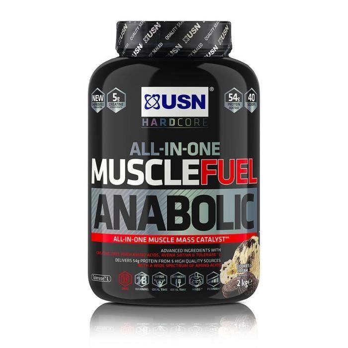 USN Prise de masse Muscle Fuel Anabolic - 2 kg - Cookies&Cream