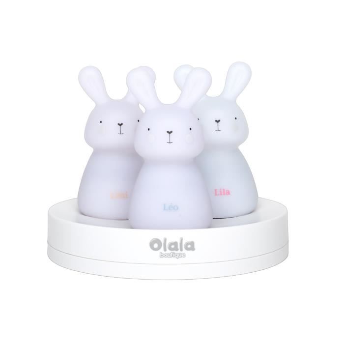Veilleuse enfant rechargeable par 3 Olala®, chemin lumineux – Veilleuse lapin pour l'endormissement [ Veilleuse enfant lampe nuit ]