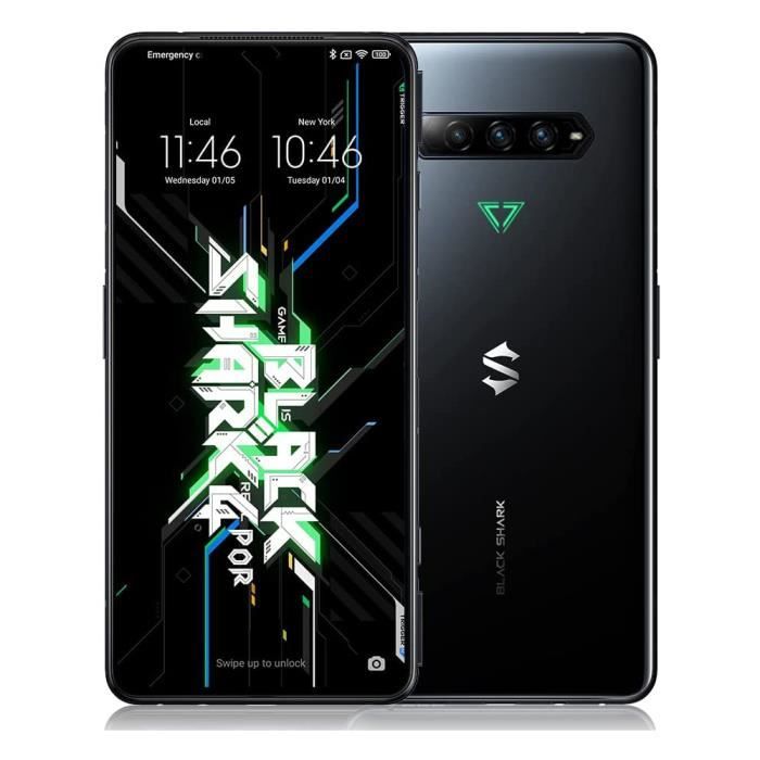Black Shark 4 Pro Téléphone 12Go 256Go Encre Noire Qualcomm Snapdragon 888 LPDDR5 RAM + UFS3.1 4500mAh