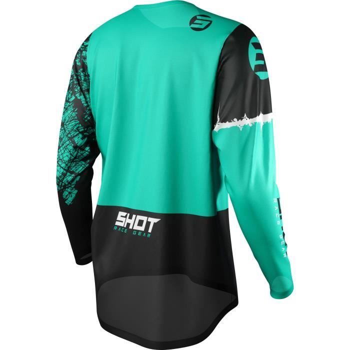 Shot maillot cross devo Storm green