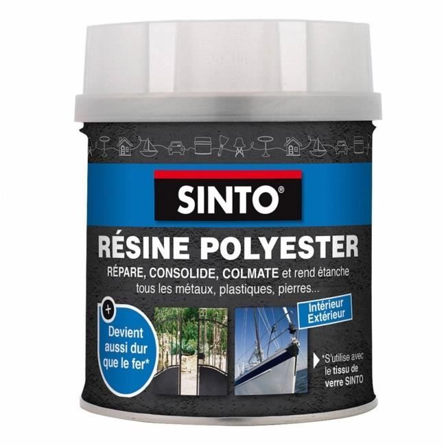 Résine polyester - Pot de 550g ou 1,1kg - Sinto (pot de 550g)