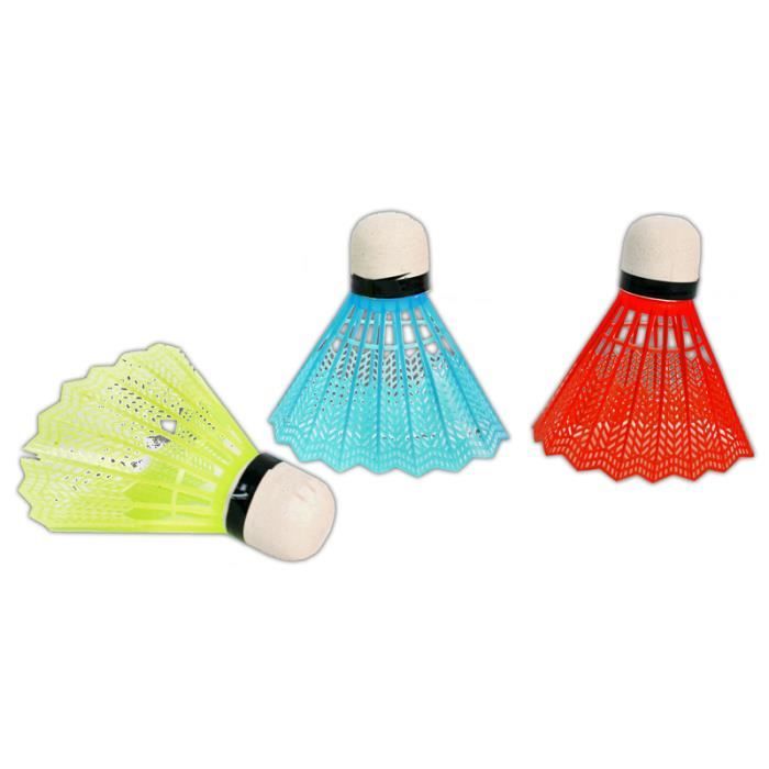 Sachet de 3 volants de badminton fluos (50)