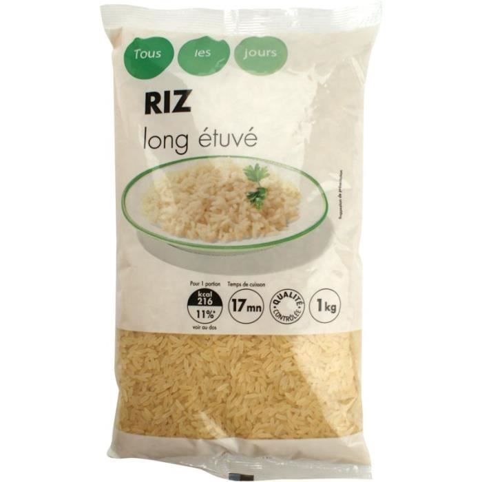 Tous Les Jours - RIZ LONG ETUVE 1KG