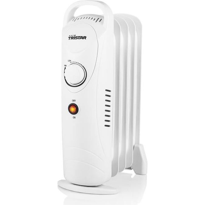 TRISTAR Chauffage électrique radiateur à bain d'huile 5 éléments 500 W