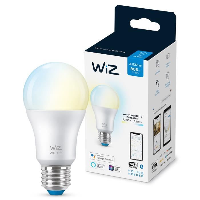 WiZ Ampoule connectée Blanc variable E27 60W