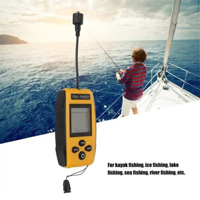 Détecteur De Poissons Portable Avec Sonar - Pour Kayak, Bateau, Pêche Sur Glace - Neuf