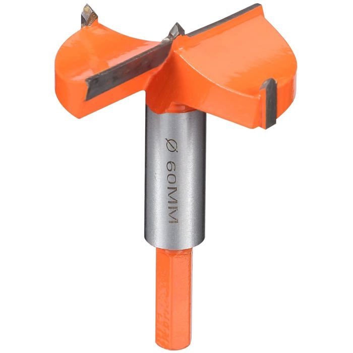 Mèche Forstner 45mm En Métal Dur - Pour Bois, Plastique, Placoplâtre - Tige Hexagonale - Perçage Précis Et Propre