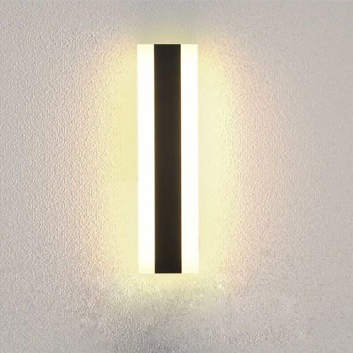 Applique longue LED Villa Applique murale Villa Porche Applique extérieure IP65 Appliques murales étanches Noir Long Light Strip