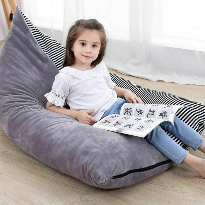 Pouf poire géant pour enfants et adultes - Sac de rangement en peluche, confort et style. - Maison